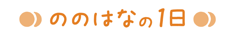 ののはなの１日